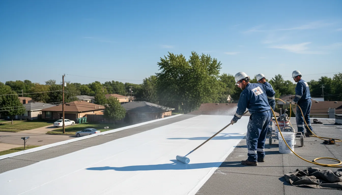 Commercial roof coating in Elma, NY near me